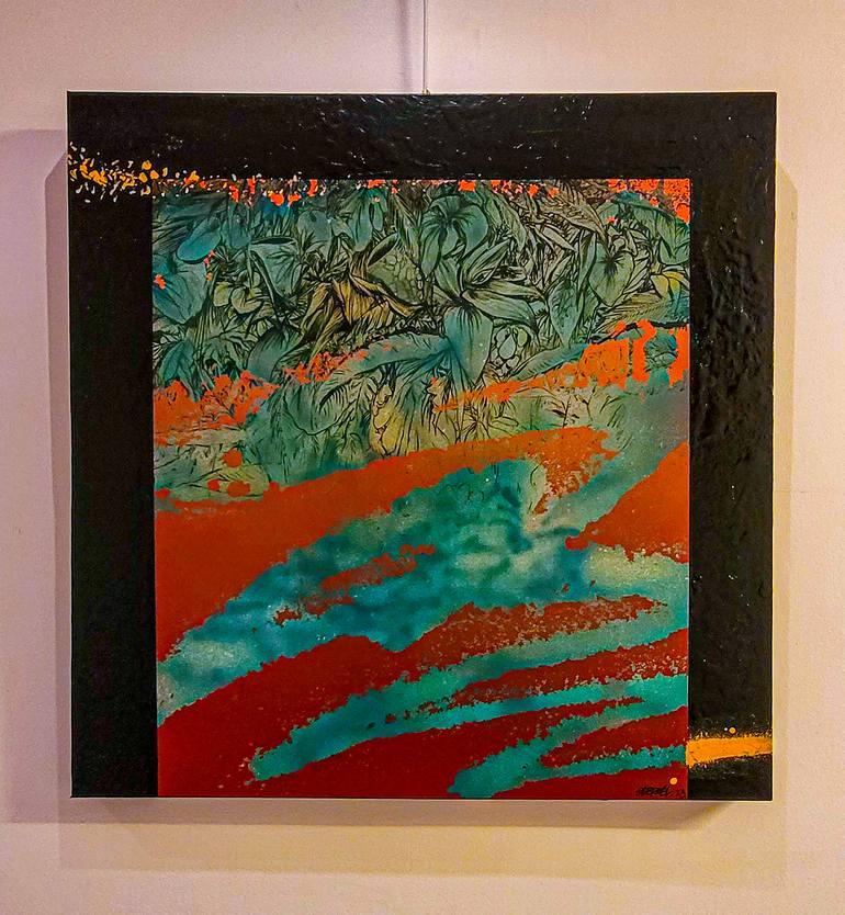 Original Abstract Expressionism Nature Painting by Gebrael Hassan