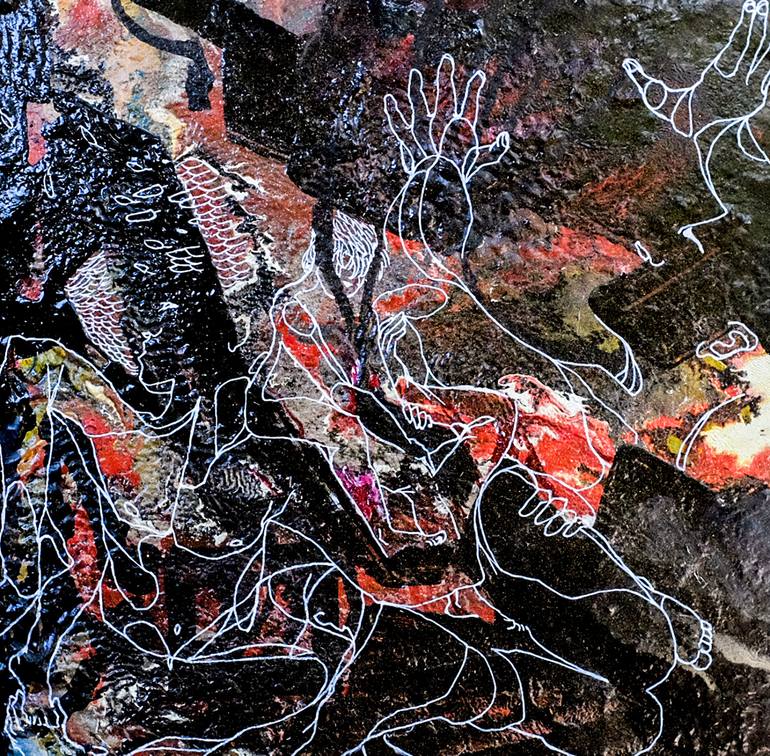 Original Abstract Expressionism Abstract Painting by Gebrael Hassan