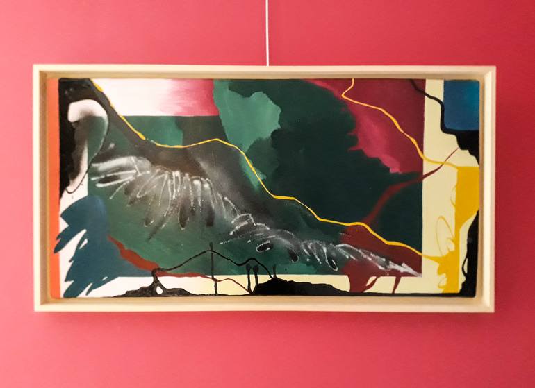 Original Abstract Expressionism Abstract Painting by Gebrael Hassan