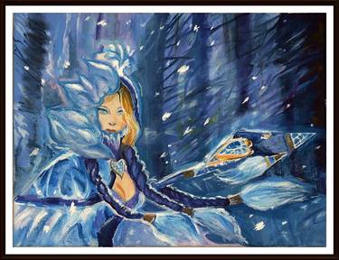 Crystal Maiden from Dota 2 in her Winter Landscape thumb