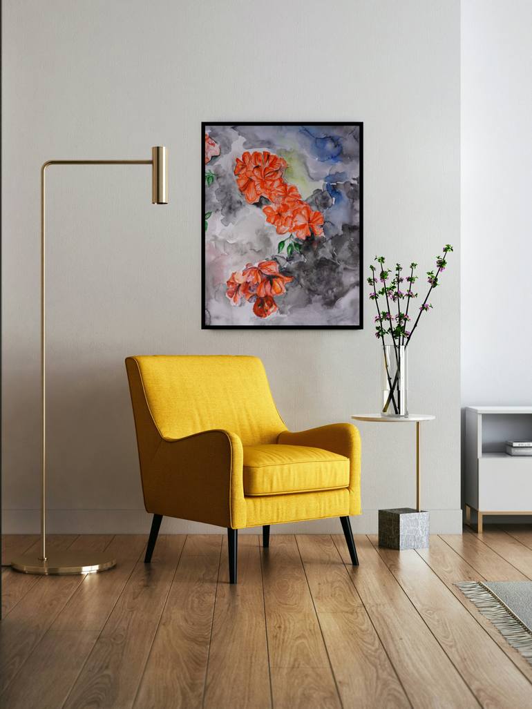 Original Abstract Landscape Painting by Nelly Shemshenovi