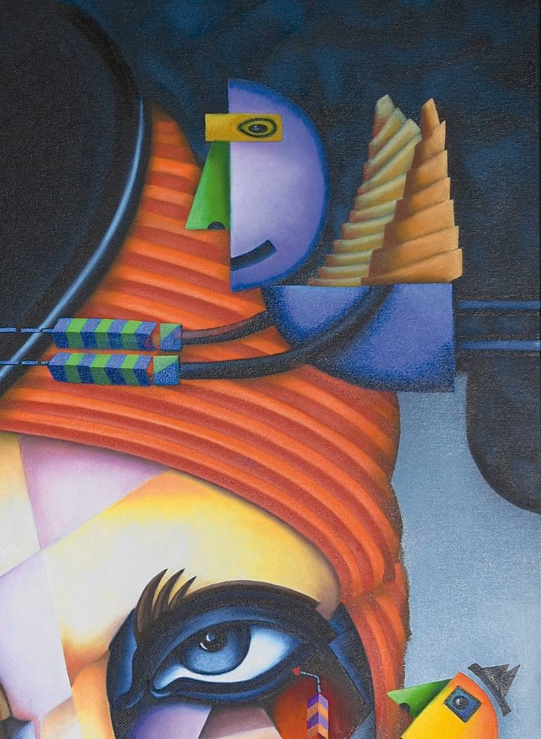 Original Figurative Women Painting by Bernd Terwey