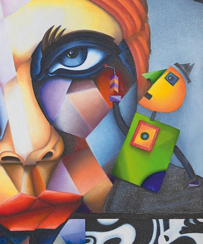 Original Figurative Women Painting by Bernd Terwey