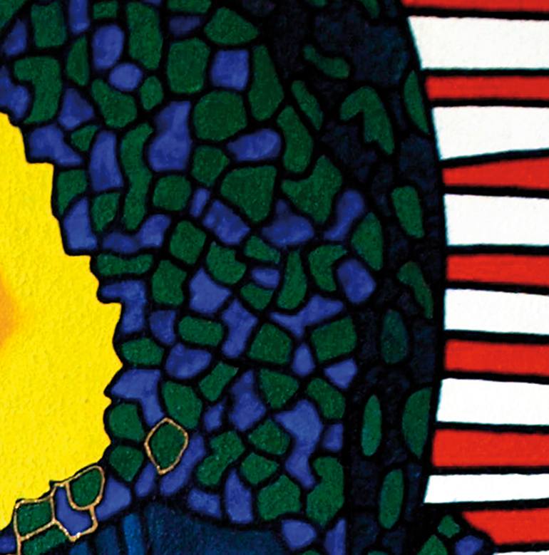 Original Abstract People Painting by Bernd Terwey