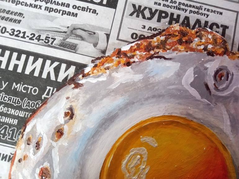 Original Modernism Food & Drink Painting by Tatyana Lysenko