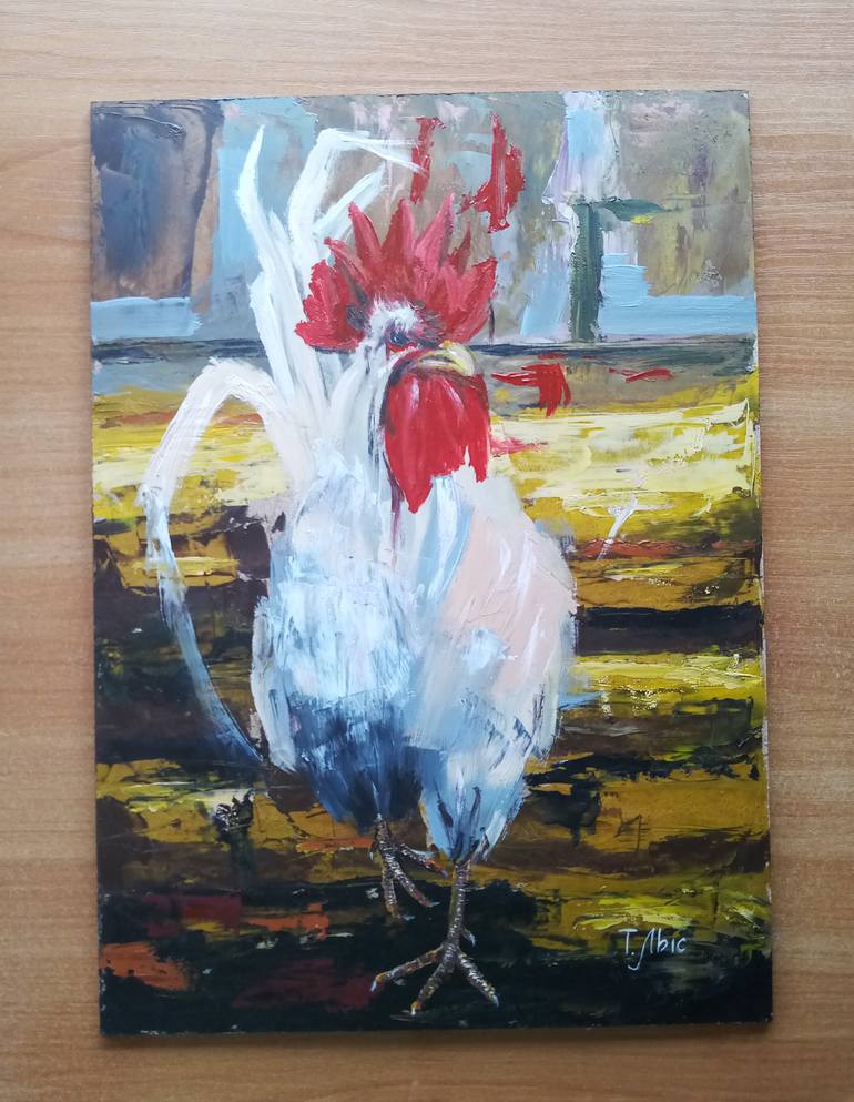Original Impressionism Animal Painting by Tatyana Lysenko