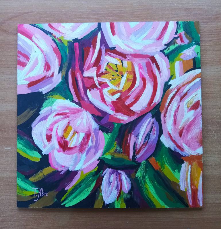 Original Impressionism Floral Painting by Tatyana Lysenko