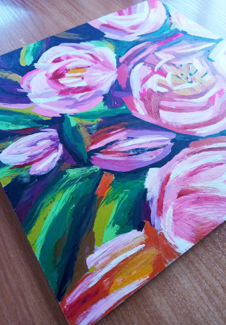 Original Impressionism Floral Painting by Tatyana Lysenko