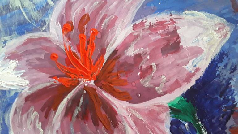 Original Abstract Floral Painting by Tasha Tendernees