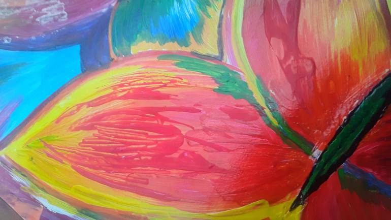 Original Abstract Expressionism Botanic Painting by Tasha Tendernees