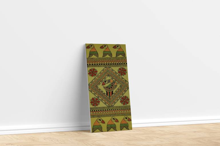 Original Art Deco Religion Painting by Sweta Patel