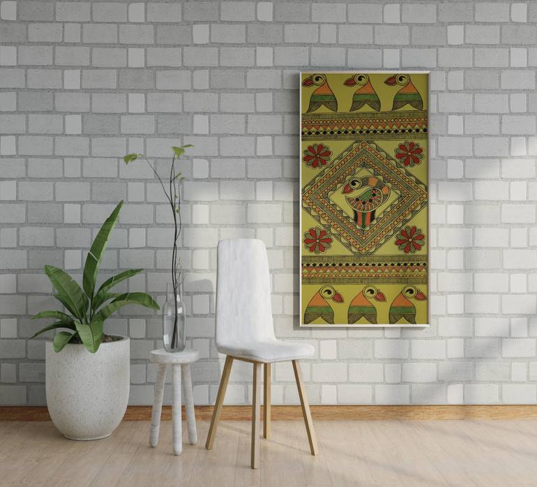Original Art Deco Religion Painting by Sweta Patel