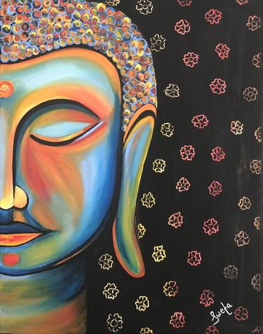 Buddha Wall Art - Zen Abstract Decor thumb