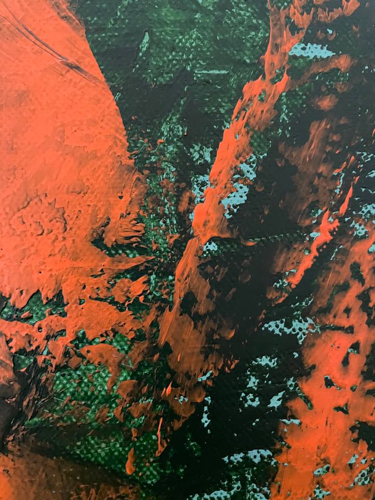 Original Abstract Expressionism Abstract Painting by Ksenia Janssen