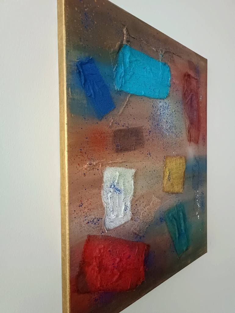 Original Abstract Time Painting by Vicky Porfyri