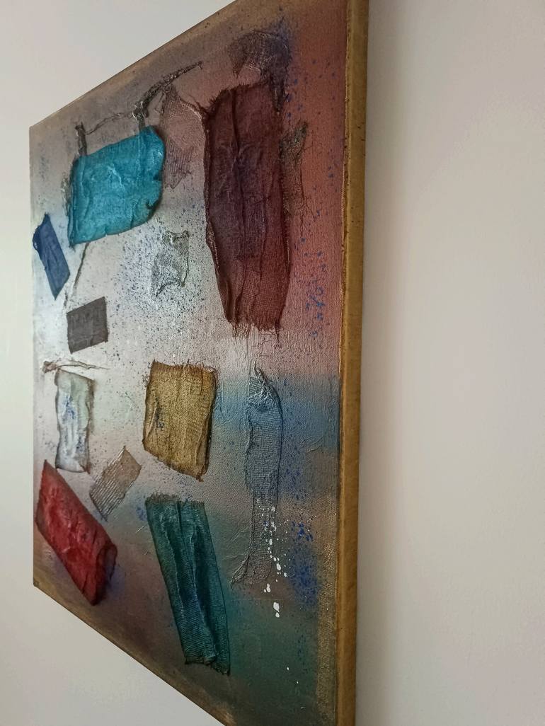 Original Abstract Time Painting by Vicky Porfyri