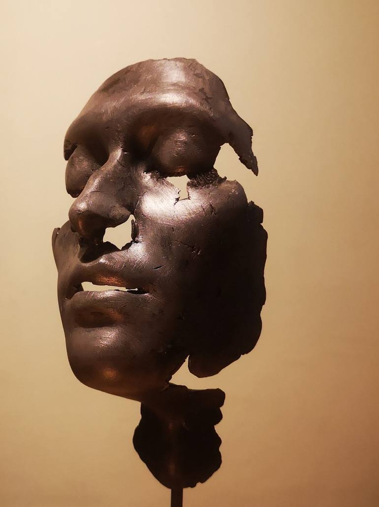 Original 3d Sculpture Portrait Sculpture by Katarina Crawford