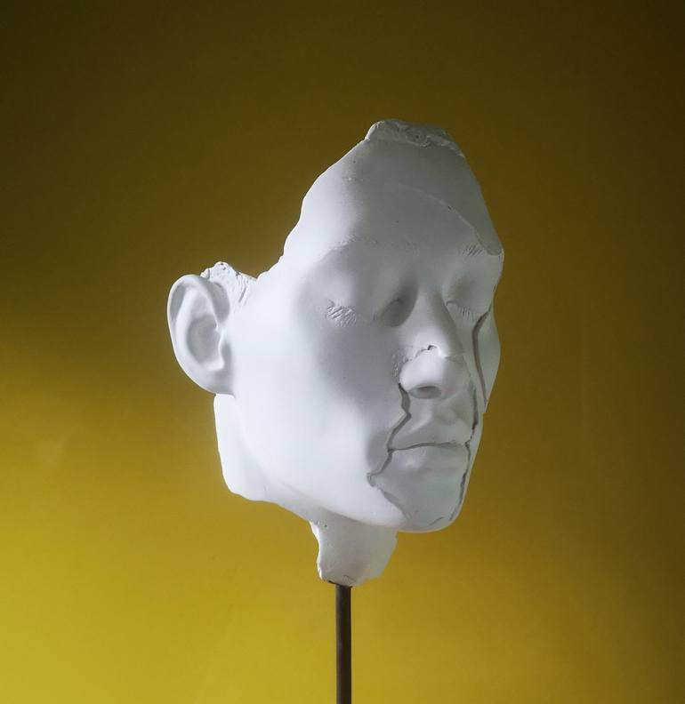 Original 3d Sculpture Portrait Sculpture by Katarina Crawford