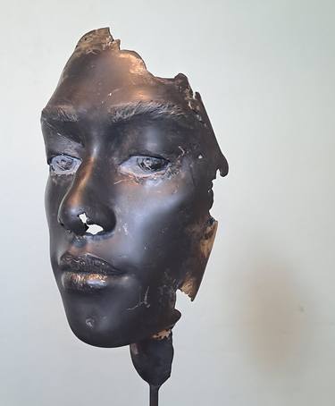 Original Expressionism Portrait Sculpture by Katarina Crawford