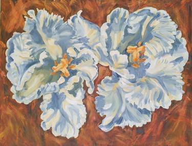 Original Expressionism Floral Paintings by Nadia Petra