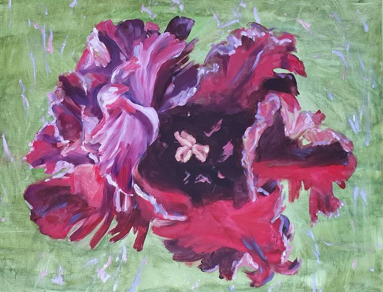 Original Contemporary Floral Painting by Nadia Petra