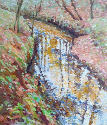Original Abstract Expressionism Nature Paintings by Nadia Petra