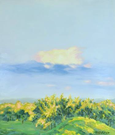 Original Classicism Landscape Paintings by Nadia Petra