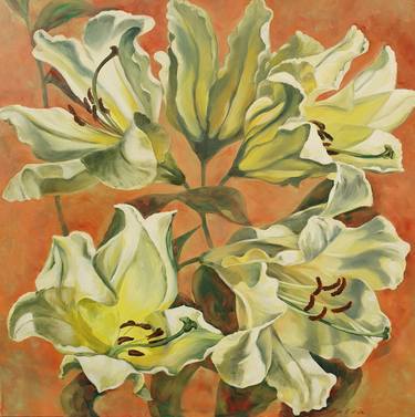 Print of Floral Paintings by Nadia Petra