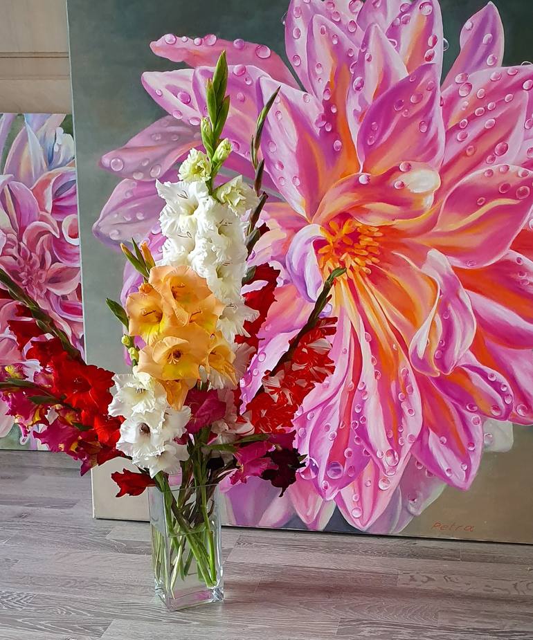 Original Realism Floral Painting by Nadia Petra