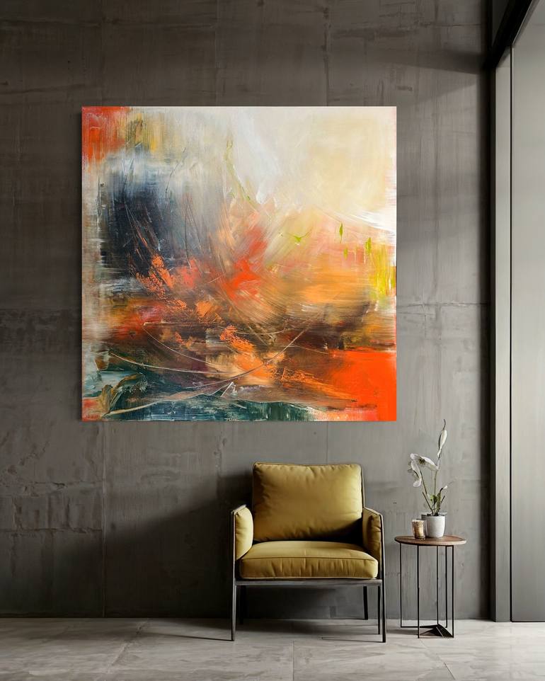 Original Abstract Expressionism Abstract Paintings by Tina Mekhrishvili