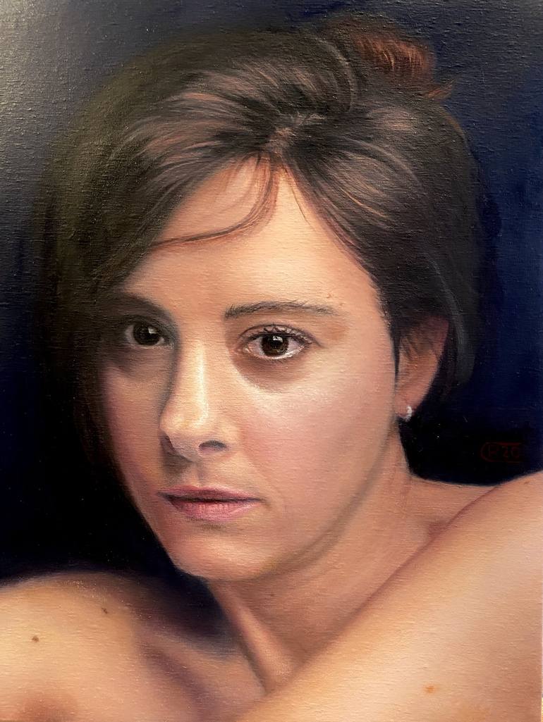 Original Portrait Painting by Rene Cheng