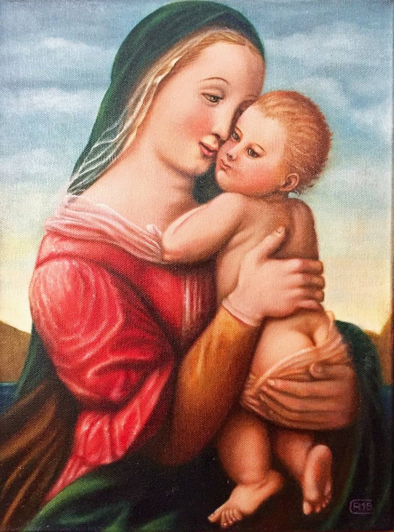 Madonna And Child Metal Prints for Sale