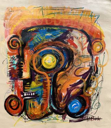 Original Abstract Paintings by Ernest Budu