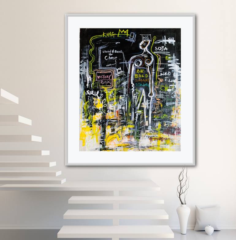 Original Street Art Abstract Painting by Ernest Budu