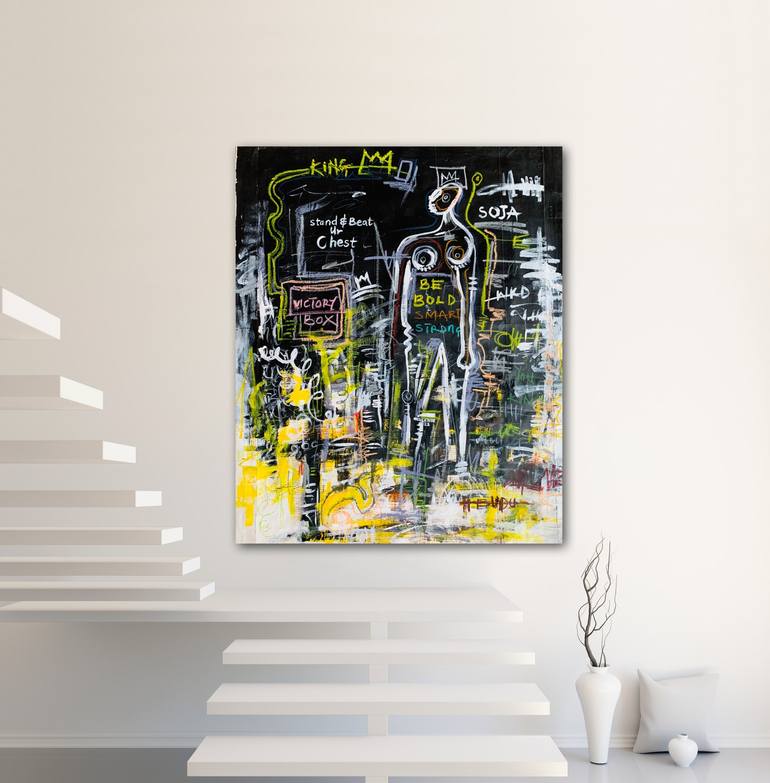 Original Street Art Abstract Painting by Ernest Budu