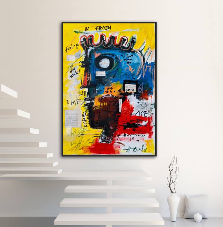 Original Abstract Expressionism Abstract Painting by Ernest Budu