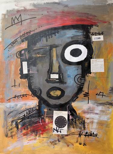 Original Street Art Abstract Paintings by Ernest Budu