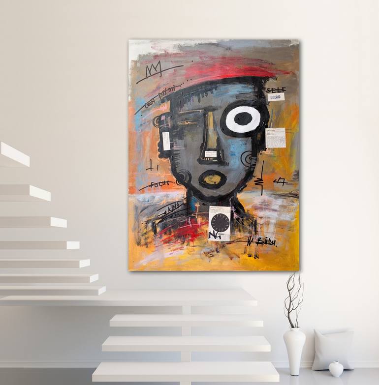 Original Abstract Painting by Ernest Budu