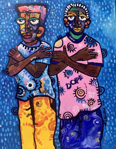 Original Conceptual Abstract Paintings by Ernest Budu