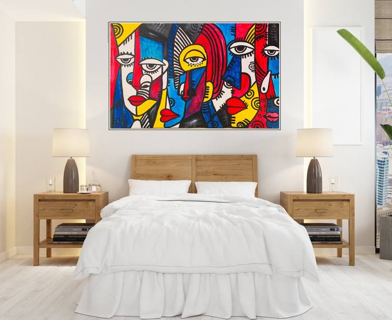 Original Abstract Painting by Ernest Budu