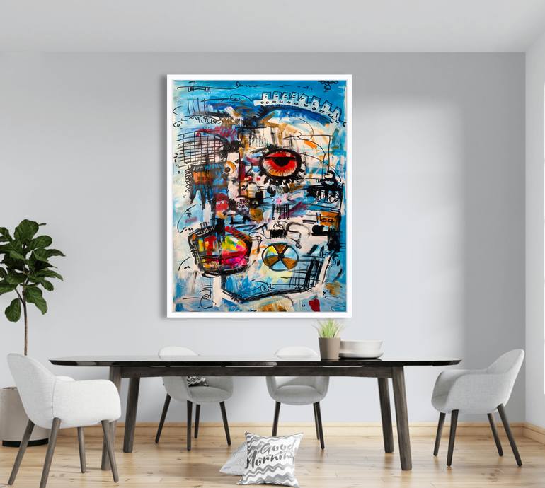 Original Abstract Expressionism Abstract Mixed Media by Ernest Budu