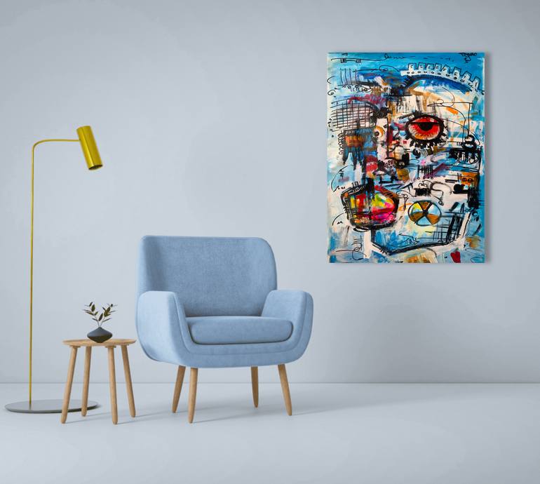 Original Abstract Expressionism Abstract Mixed Media by Ernest Budu