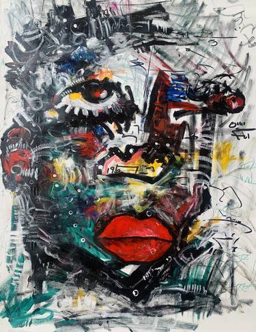 Original Abstract Expressionism Abstract Paintings by Ernest Budu