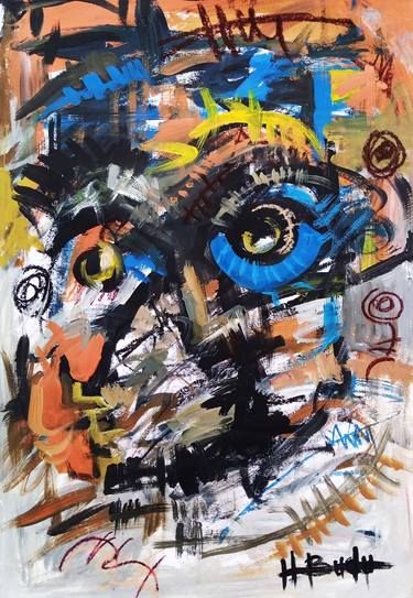 Saatchi Art Artist Ernest Budu; Painting, “Eyes on you” #art