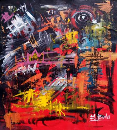 Print of Conceptual Abstract Paintings by Ernest Budu