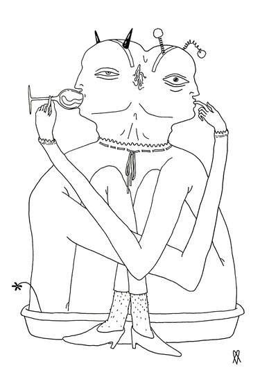 Print of Humor Drawings by Maria Mylenka