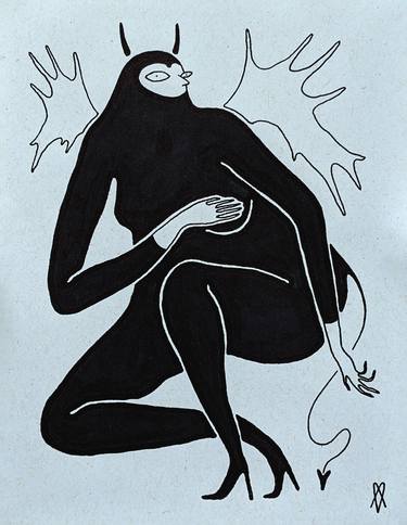 Print of Women Drawings by Maria Mylenka