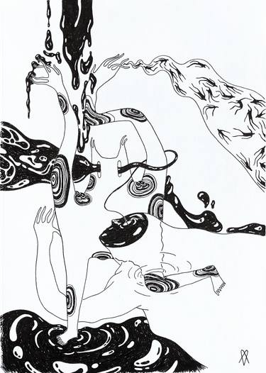 Print of Minimalism Fantasy Drawings by Maria Mylenka