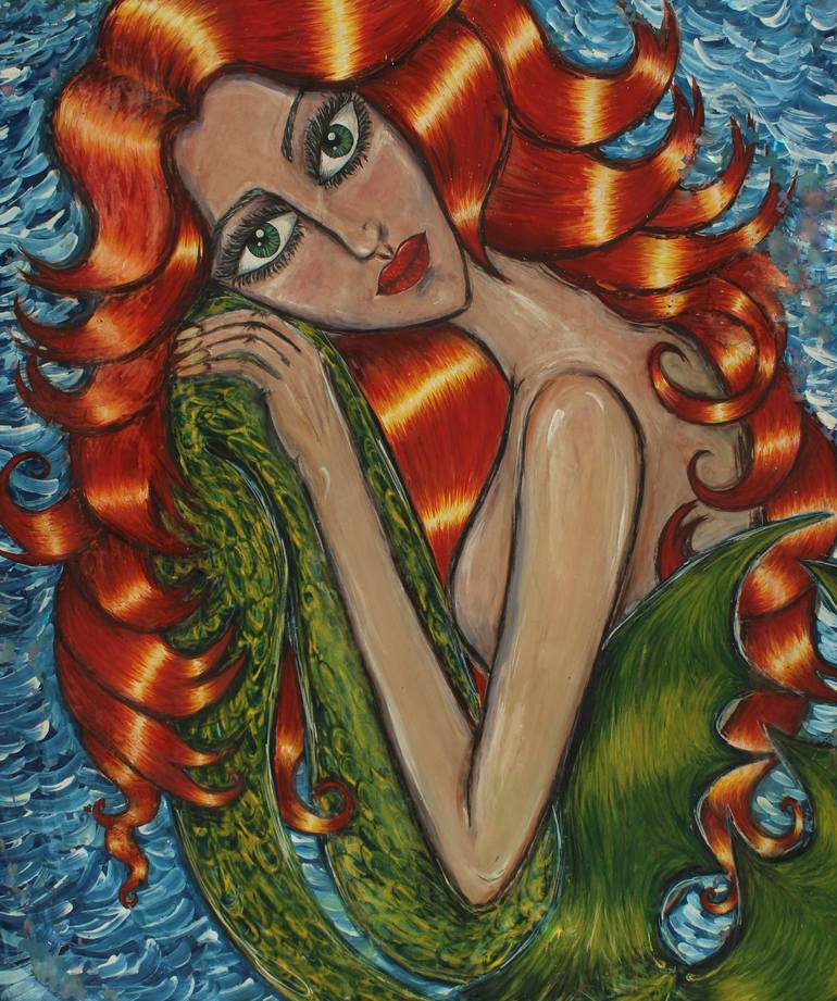 Naiad Painting by Svitlana Karabin | Saatchi Art