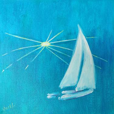 Print of Yacht Paintings by Elena Vostryakova